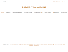 Tablet Screenshot of documentarchiving.com
